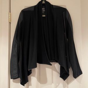 Blank Black Handkerchief Leather Jacket, NWT